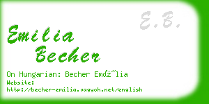 emilia becher business card